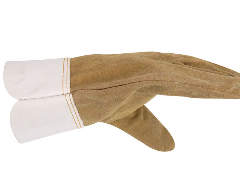 Two Layer Half Leather PPE Safety Gloves fire resistance