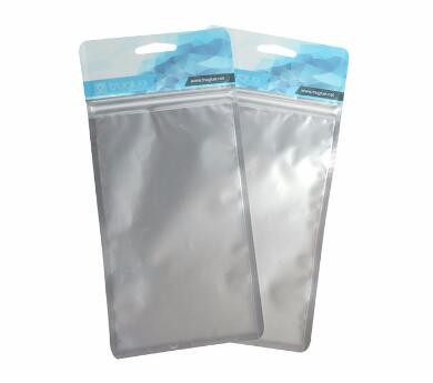 Color printing plastic Aluminum Foil k Plastic bag with header for Makeup Sponge packing