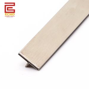 Wholesale 304 Stainless Steel Tile Trim T Shape For Cabinet Decoration from china suppliers