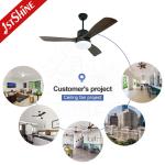 Solid Wood DC220V Bedroom Ceiling Fan Light Energy Saving 6 Speed
