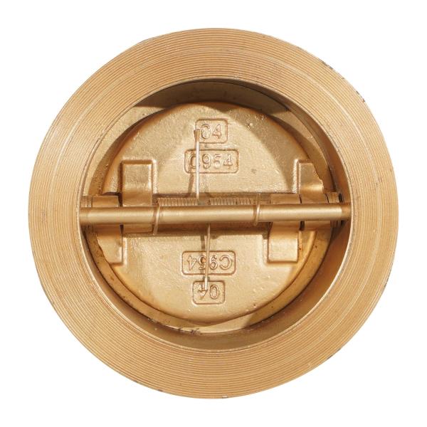 Hydraulic Brass Check Valve Flanged Installation Medium Pressure Dual Check
