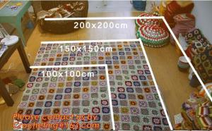 Wholesale Countryside Handmade crochet hook Daisy blanket, Cashmere knitted blanket throw, sofa Wove from china suppliers