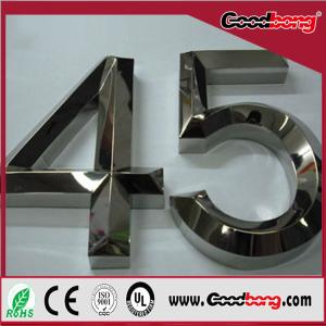 Wholesale Professional custom manufacture 3D backlit high quality huge size vacuum metal letter whol from china suppliers