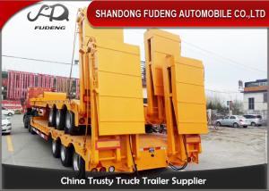 Wholesale Heavy hydraulic low bed semi truck trailer low loader 80 ton capacity from china suppliers