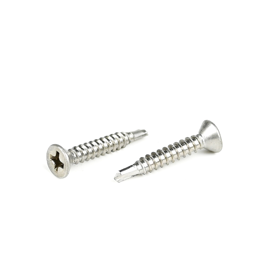 Steel Phillips Cross Recess Countersunk Flat Head Self Drilling Screw for Metal Fastening