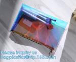 DAZZLING HOLOGRAPHIC, TPU PVC Laser Cosmetic Bag, Makeup Organizer Bags, Jelly