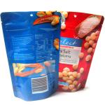 Printing Aluminum foil Resealable stand up 250g 500g Roasted Snack Food Package