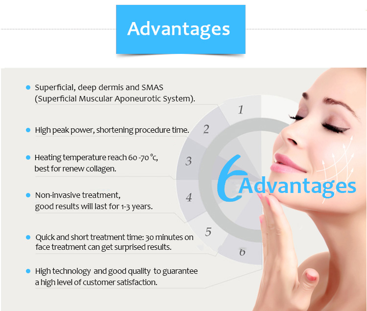 best skin lifting top quality hifu high intensiy foused anti aging 3d face lifting Medical ultrasound machine