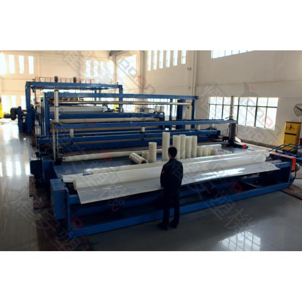 6000mm HDPE Waterproof Geomembrane Sheet Extrusion Machine , 1-3mm Thickness