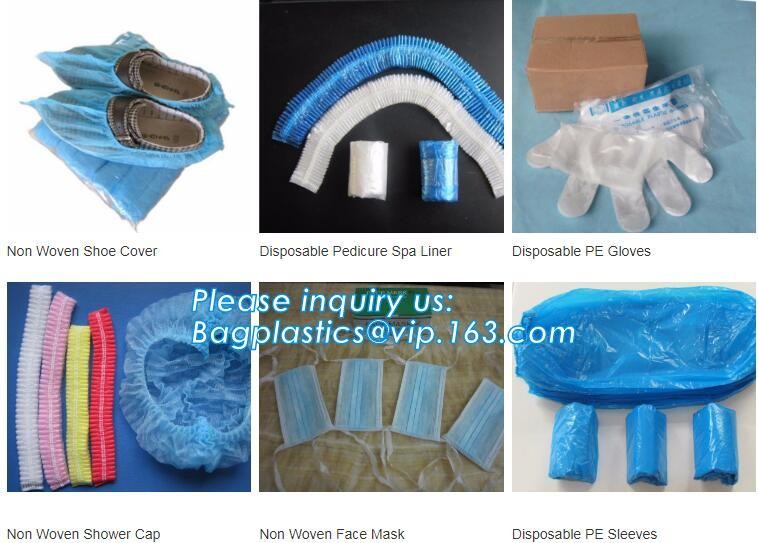 sleeve covers of non-woven,cpe and PE,sizes are customized,transparent Waterproof PE sleeve cover,Surgical PE Oversleeve