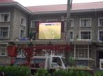 Iron 6.67mm Outdoor Digital Advertising Screens , Full Color Led Display DIP3IN1