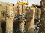 KP315A Hydraulic Pile Breaker Round Concrete Column , Pile Diameter 300mm -