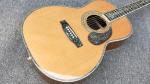 39" 000 Style Acoustic Guitar,Ebony Fretboard,Abalone inlay,One piece of neck