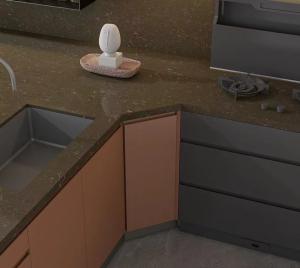Wholesale Custom Kitchen Cabinet Melamine Board Kitchen Cabinet Design Kitchen Furniture from china suppliers