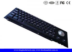Wholesale 63 Keys Mechanical Black metal Industrial Keyboard With Trackball For Panel Mount from china suppliers