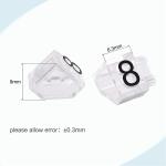 Spot Strip Digital Jewelry Tags Display Number For White Dollar Euro Transparent
