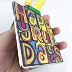 Zinc Alloy Metallic Large Size Graffiti Square Medal / Holiday Medal