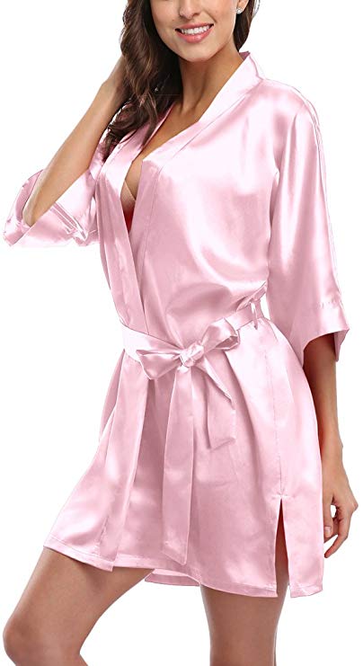 Black Sexy 100% Mulberry Silk Nightgown Short Plain Dyed 200Gsm Weight