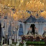 Antique Gold Crystal Chandelier Lights Ceiling Luxury K9 Wedding Ceiling