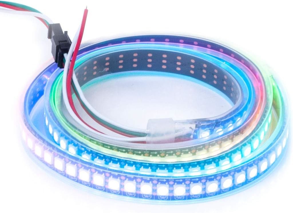 WS2812B RGB 5050SMD Individual Addressable Flexible Full Color LED Strip Dream Color IP67 waterproof DC5V strip light