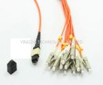 MTP to LC / SC / ST / FC Fiber Truck Cable , 12 Standard Harness Fiber Patch
