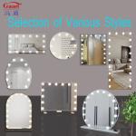 Extra LOGO Yes Custom Chrome LED Light Bulb Hollywood Mirror for Fashionable