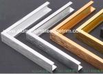 Light Weight Brushed Aluminium Picture Frames Gold Color Snap Application
