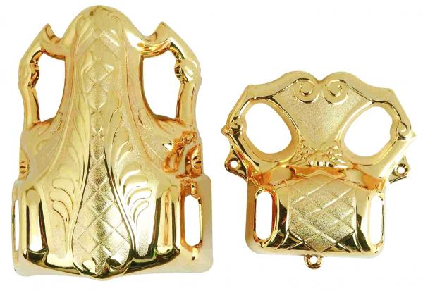 Quality Gold Plating 4# G Coffin Ornaments , Coffins And Caskets Accessories Customized for sale