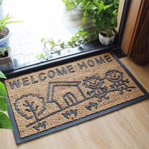 Wholesale Home Coir Entrance Matting Embroidered Pattern Corrosion Resistance from china suppliers