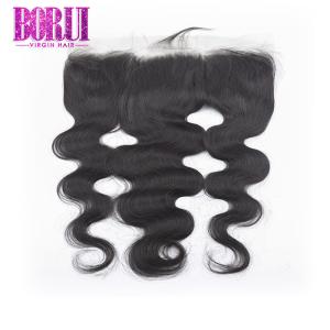 Wholesale Brazilian Lace Frontal With Boby Hair , Raw Brazilian Hair Body Wave Soft from china suppliers