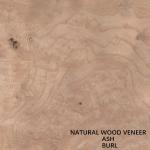 Hotel Natural White Ash Veneer Wood Burl Grain Thickness 0.55mm Good Price For