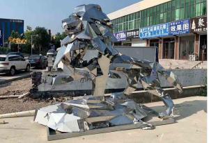 Wholesale Handicraft 316L Stainless Steel Metal Lion Sculpture from china suppliers