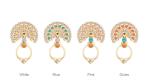 2017 Gifts Cute Universal Metal 360 degrees rotation peacock metal diamond