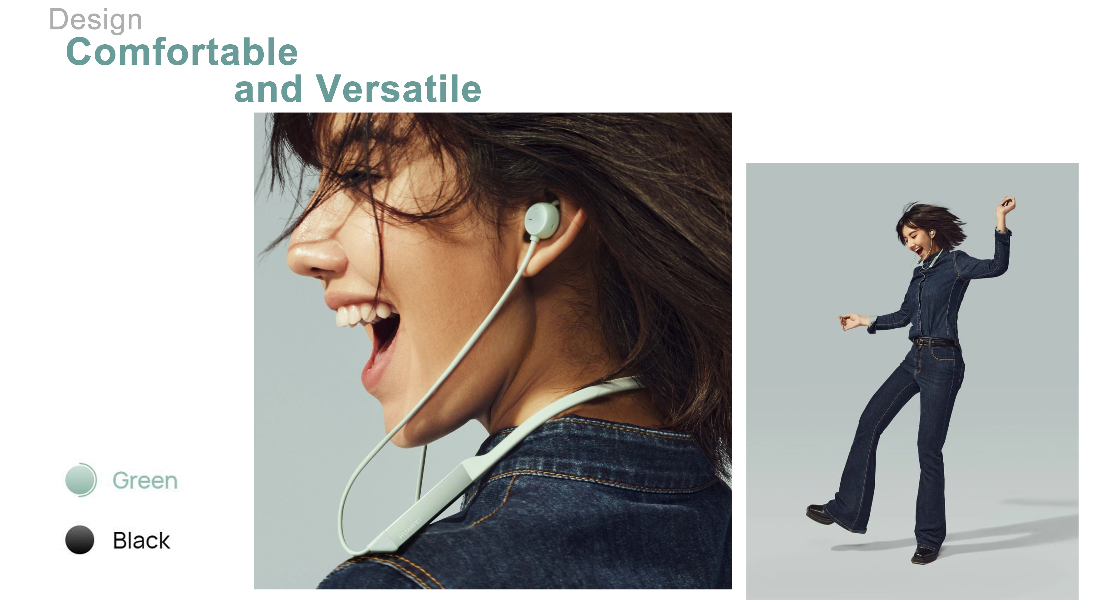 HUA-WEI New FreeLace Pro 2 Wireless Headset Neck-mounted High Sound Quality Long Endurance Active Noise Reduction