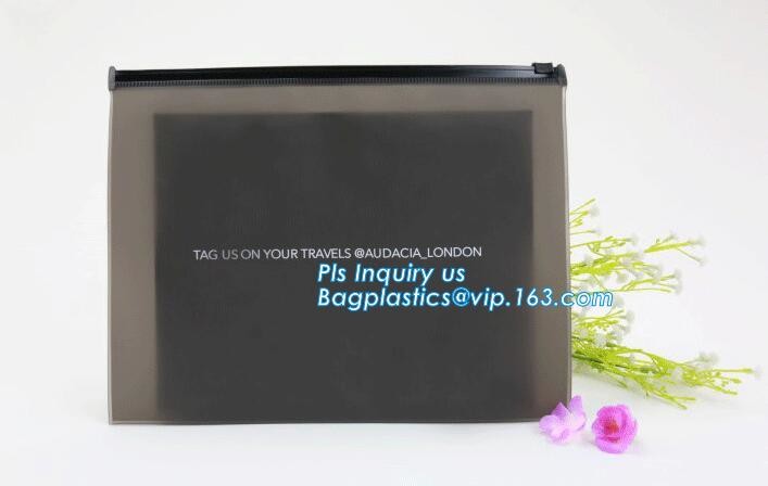 Promotion of cosmetics case price good clear slider top pvc bag, cosmetics soft eva k slider bag eco bag, slider