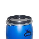 Cylindrical High Density Polyethylene Barrel 210Liters 55gal Blue Chemical