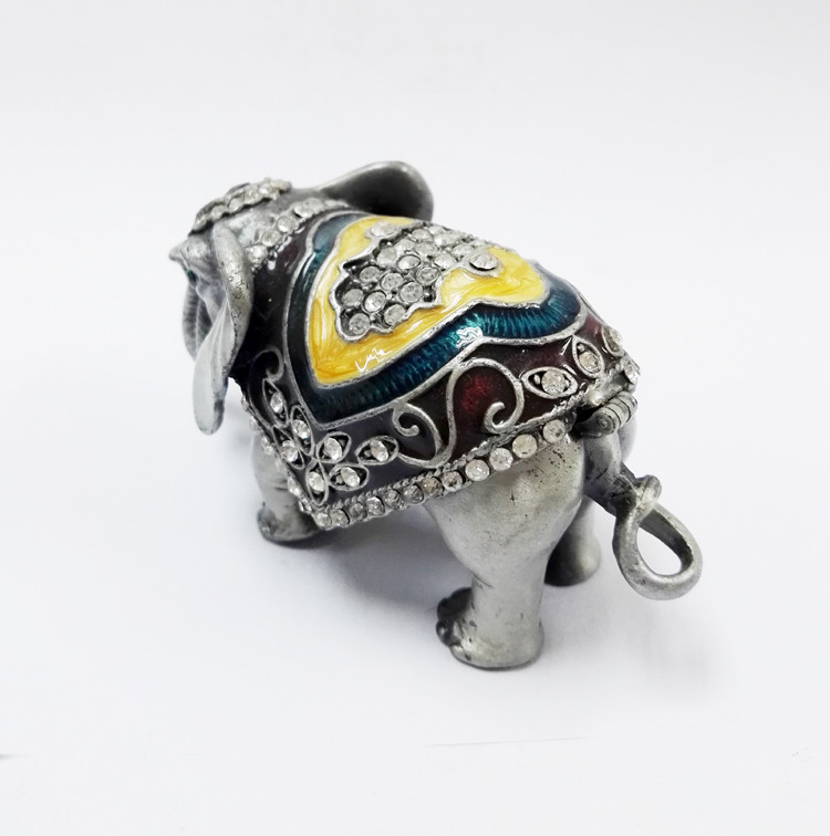 Elephant jewelry box rhinestone animal gift box for jewelry wedding gift