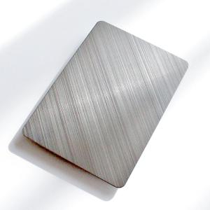 Wholesale 304 Cross Hairline Stainless Steel Sheet Decorative Wall Panel from china suppliers