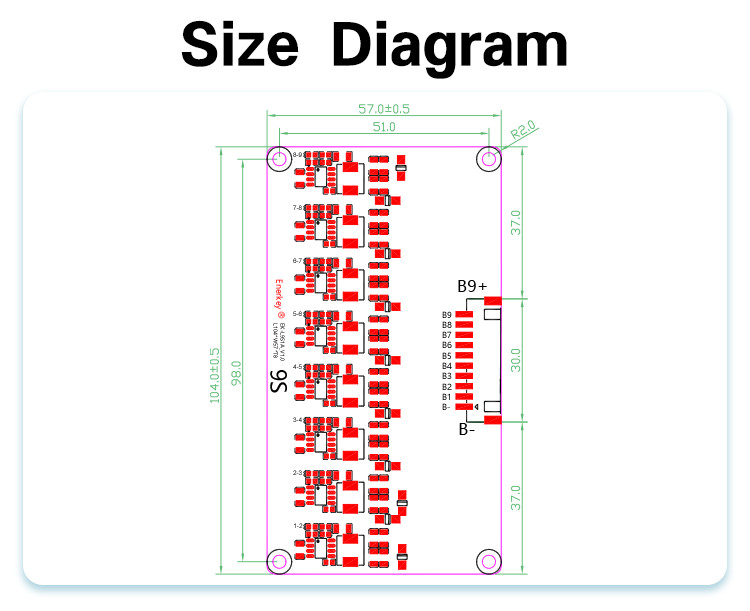 1A 9S Active Equalizer Lipo / Lifepo4 Battery Energy Transfer Equalization