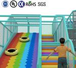 Green Colorful Role Play Plastic Indoor Playground Equipment Jungle Themed