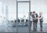 3D Privacy Decorative Window Glass Film Bamboo Textured Pattern