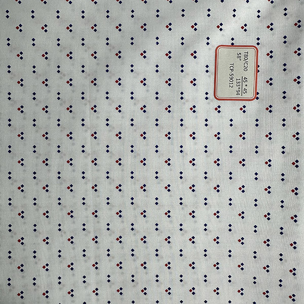 TC Polyester Cotton Printed Fabric Poplin 45X45/133X94 Anti Feather For Shirt Dress