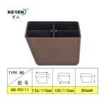 KR-P0111W Wood Grain Plastic Furniture Feet Extender , Beautiful Plastic Couch