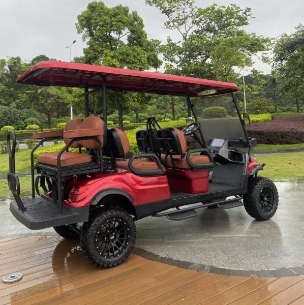 OEM 6 Seater Electric Club Car Golf Cart Keyless 4 Wheel Disc Brake 10 Inch