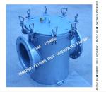 RIGHT-ANGLE MARINE STAINLESS STEEL SUCTION COARSE WATER FILTER-STRAIGHT-THROUGH