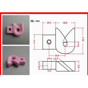 Wholesale Abrasive High Wearing Technical Alumina Textile Ceramic Guide Red / White from china suppliers