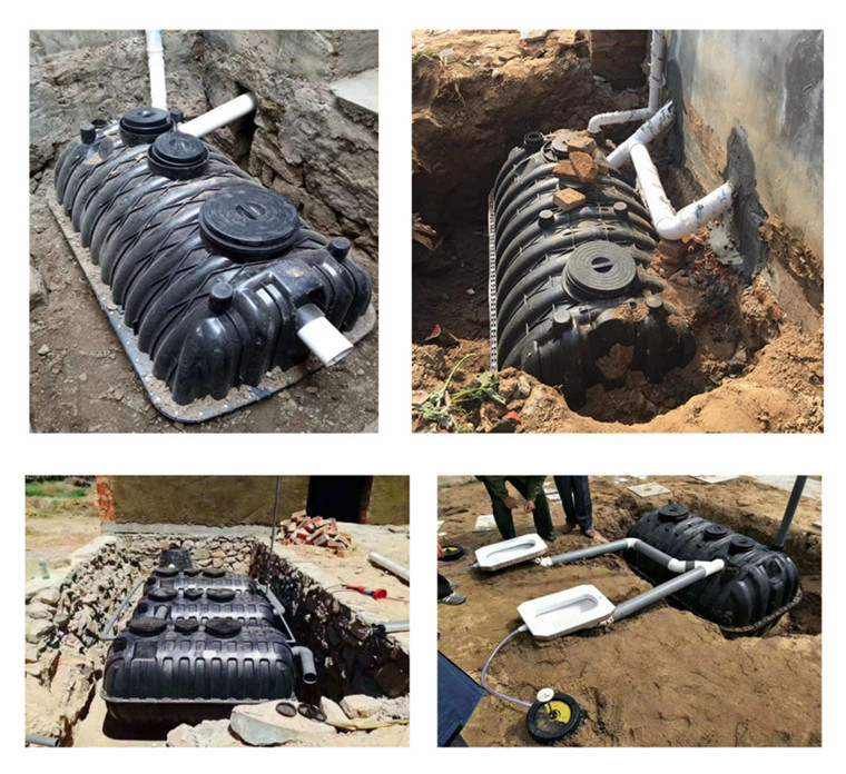 1000L/H Rural Domestic Sewage Septic Tank for Nightsoil Sludge and Biogas Utilization
