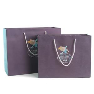 Wholesale Unique Gift Handle Grey Cotton Art Custom Printed Paper Bags from china suppliers