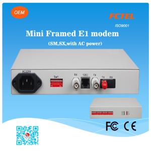 Wholesale FCTEL Mini Framed E1 Optical Fiber Modem from china suppliers