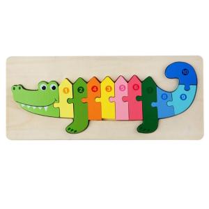 Wholesale Montessori 3D Wooden Block Puzzle Toys Thicken Wood Jigsaw Early Learning from china suppliers